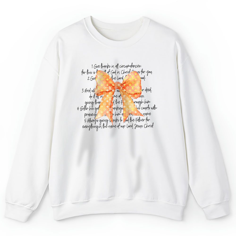 Thanksgiving Coquette Bow Fall Vibes Louis Vuitton Unisex Sweatshirt BTN17758