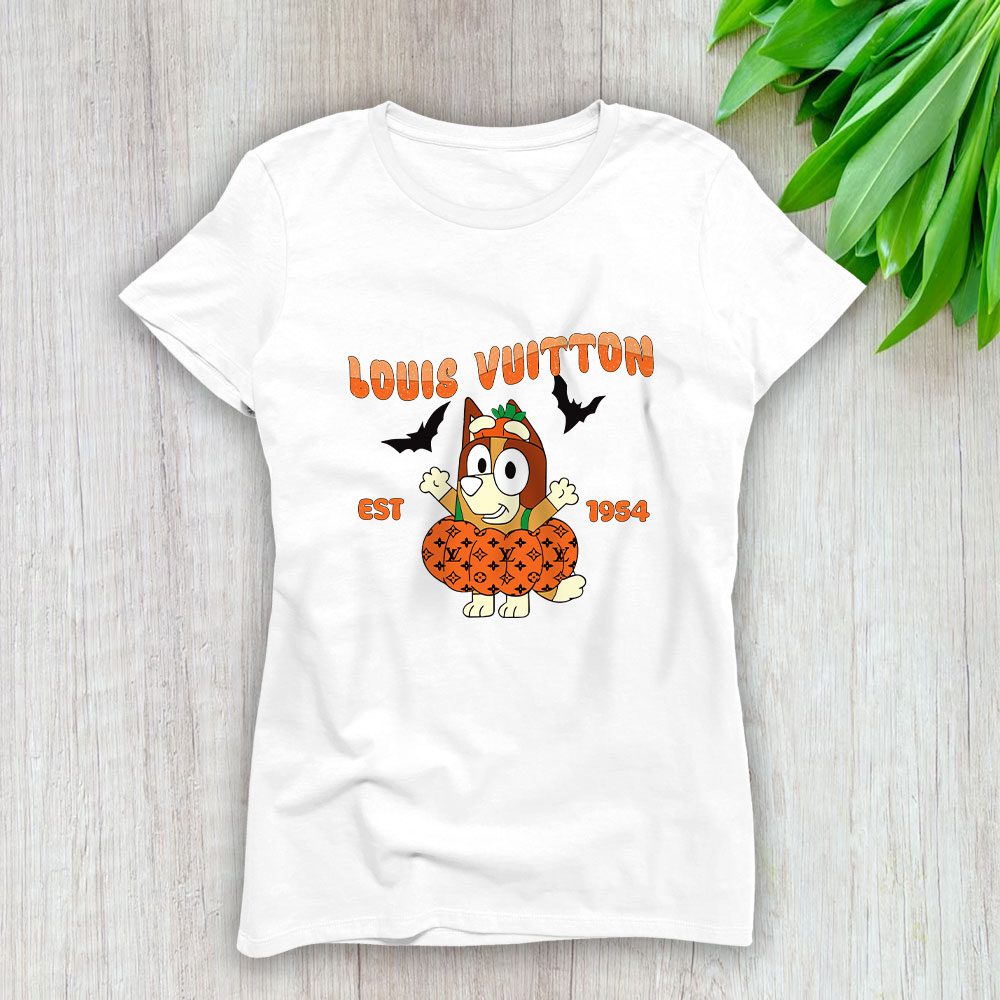 Blueyween Sweatshirt T Shirt Hoodie For Bandit Heeler Halloween Louis Vuitton Lady T-Shirt Women BTN15105