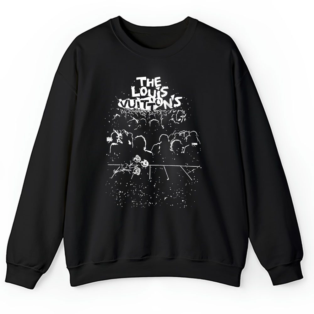 Lv Concert Print Black Louis Vuitton Unisex Sweatshirt BTN17752