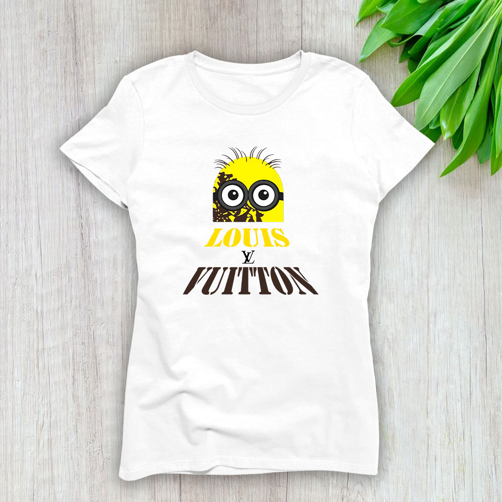 Minions Despicable Me Louis Vuitton Brand Lady T-Shirt Cotton Tee TLT6355