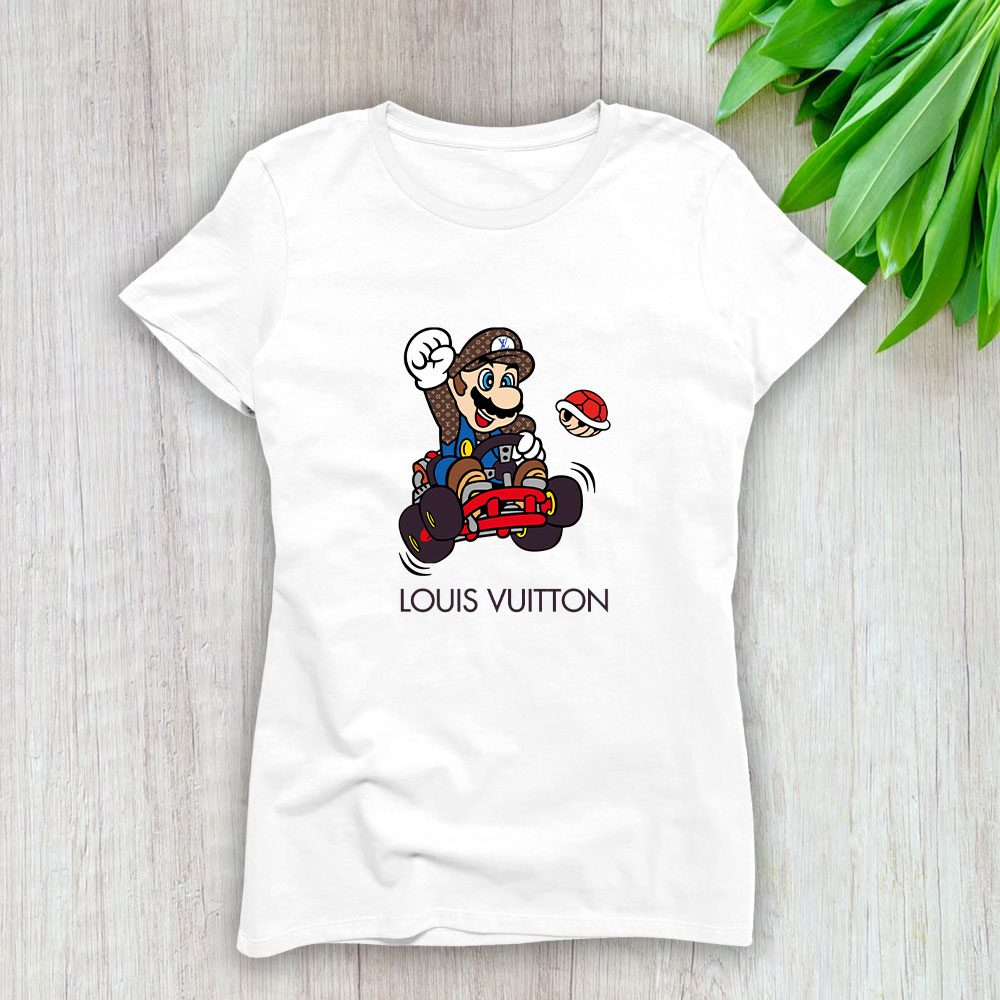 Louis Vuitton Logo Luxury Supper Mario Lady T-Shirt Luxury Tee For Women LDS1621