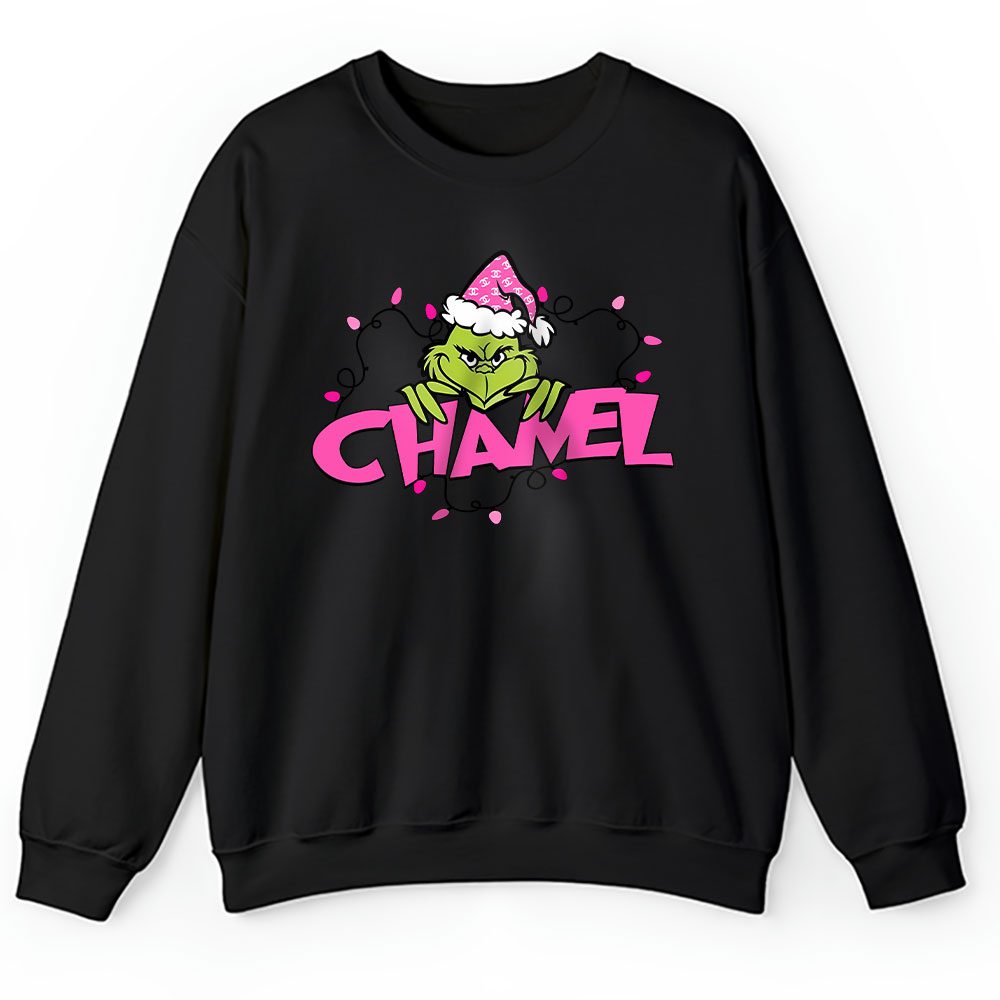 Merry Christmas Grinch Grinchmas Family Holiday Vacation Chanel Unisex Sweatshirt BTN19633