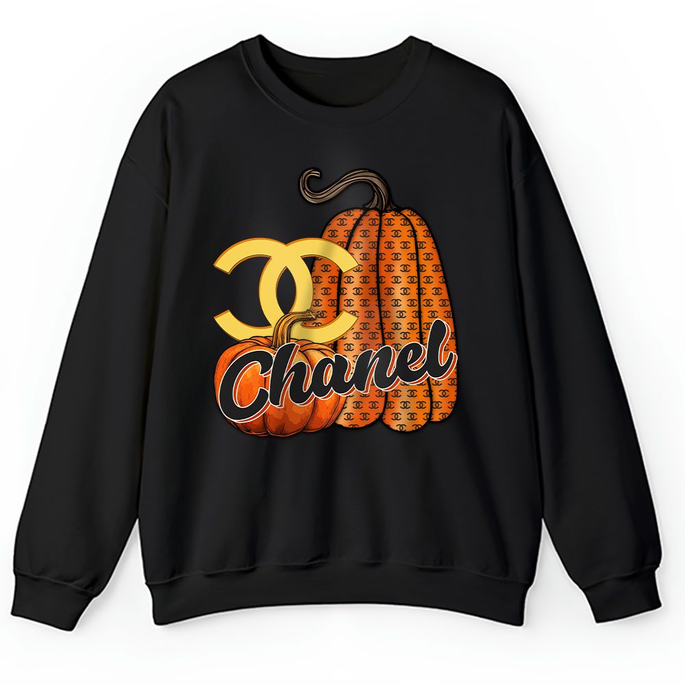 Retro Fall Bundle Pumpkin Thanksgiving Chanel Unisex Sweatshirt BTN18218