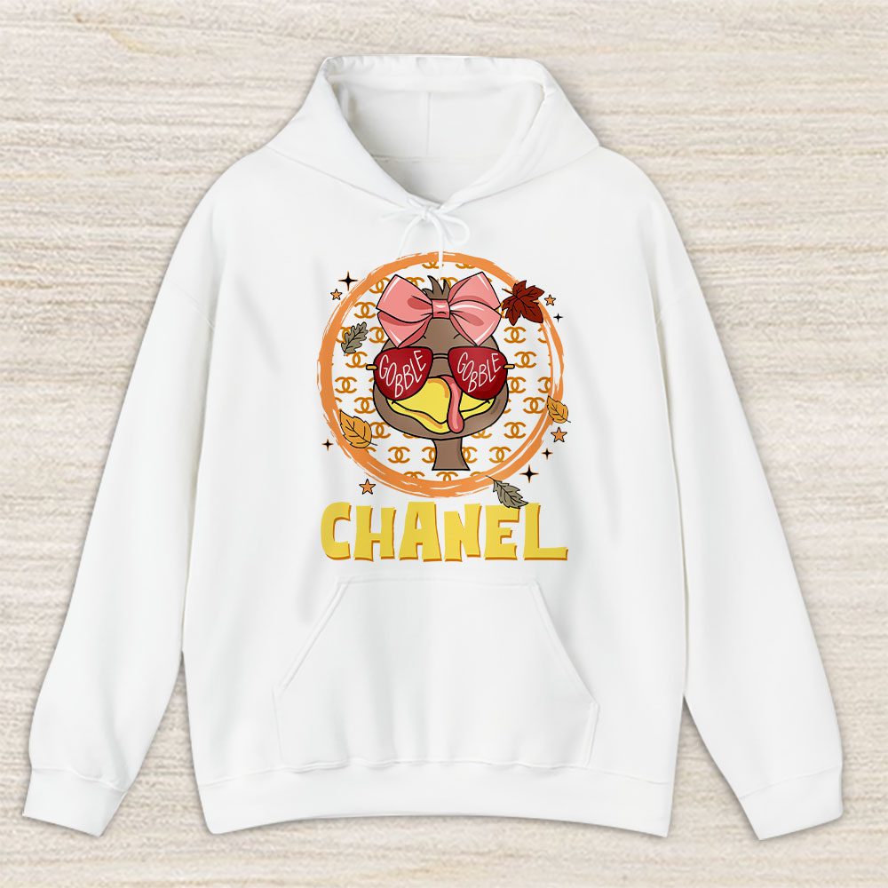 Gobble Turkey Girl Trendy Thanksgiving Chanel Unisex Hoodie TAH18199
