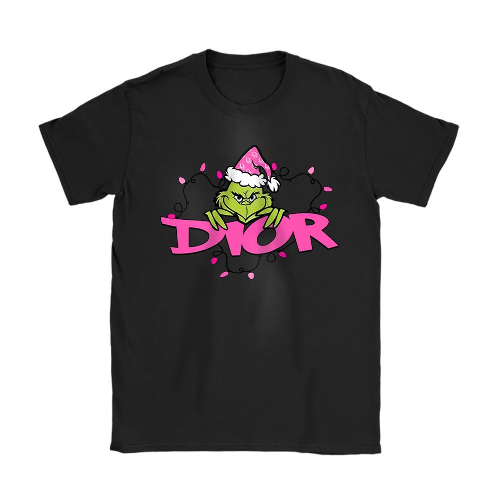 Merry Christmas Grinch Grinchmas Family Holiday Vacation Dior Unisex T-Shirt Cotton Tee BN19635