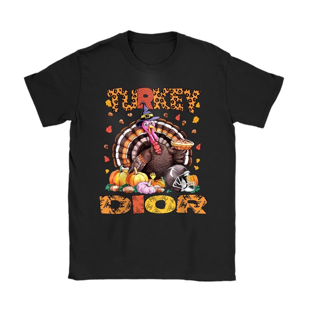 Retro Thanksgiving Turkey Dior Unisex T-Shirt Cotton Tee BTN19382