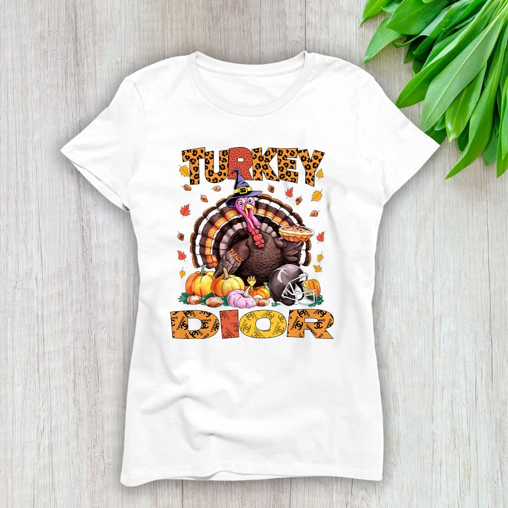 Retro Thanksgiving Turkey Dior Lady T-Shirt Women BTN19382