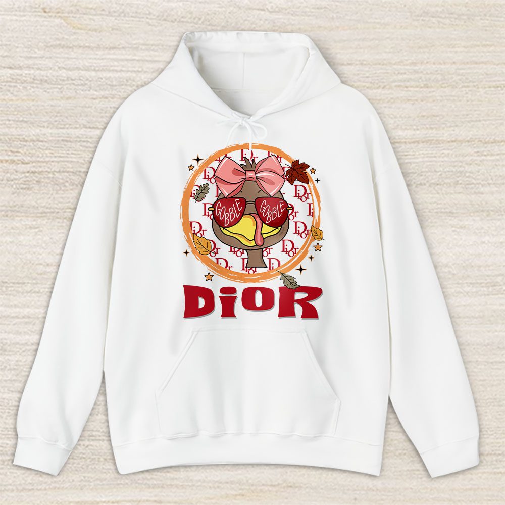 Gobble Turkey Girl Trendy Thanksgiving Dior Unisex Hoodie TAH18200