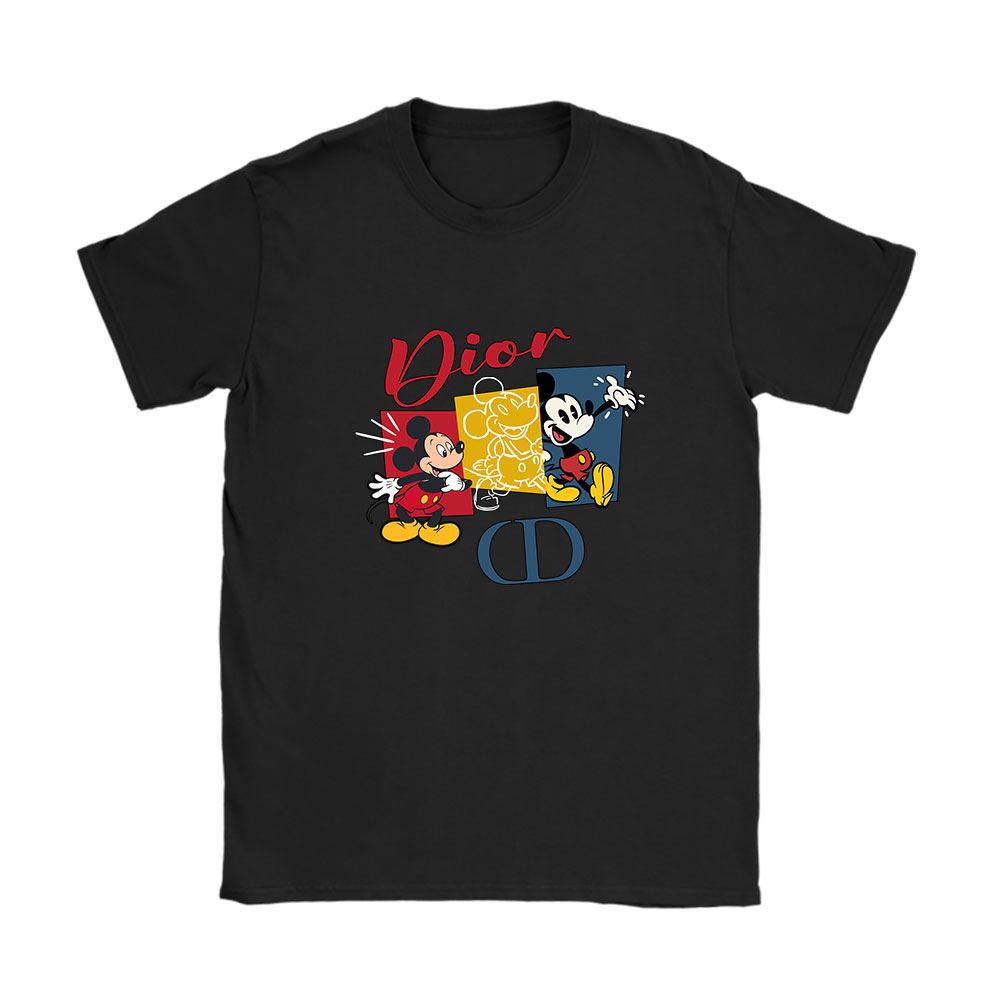 Mickey Mouse Dior Unisex T-Shirt Cotton Tee BN8255
