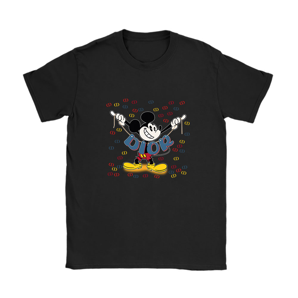 Mickey Mouse Dior Unisex T-Shirt Cotton Tee BN7591