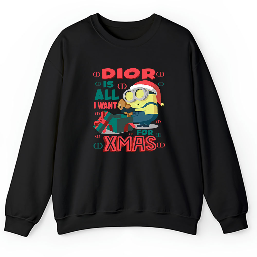 Minions Despicable Me Christmas Dior Brand Unisex Sweatshirt BTN6323