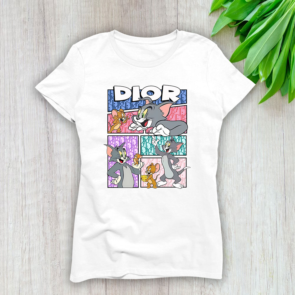 Tom And Jerry Dior Brand Lady Shirt Women Tee TLT5464