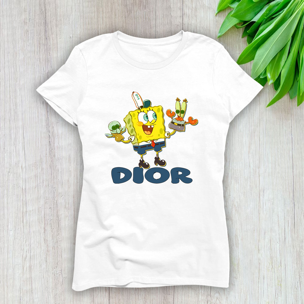 Spongebob Dior Brand Lady T-Shirt Women TLT4035