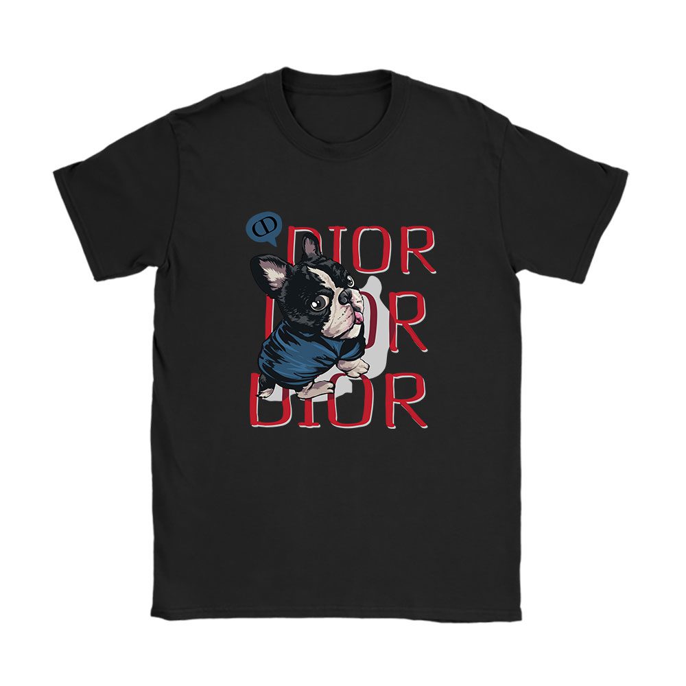 Cartoon Dog Dior Unisex Brand T-Shirt BN4778