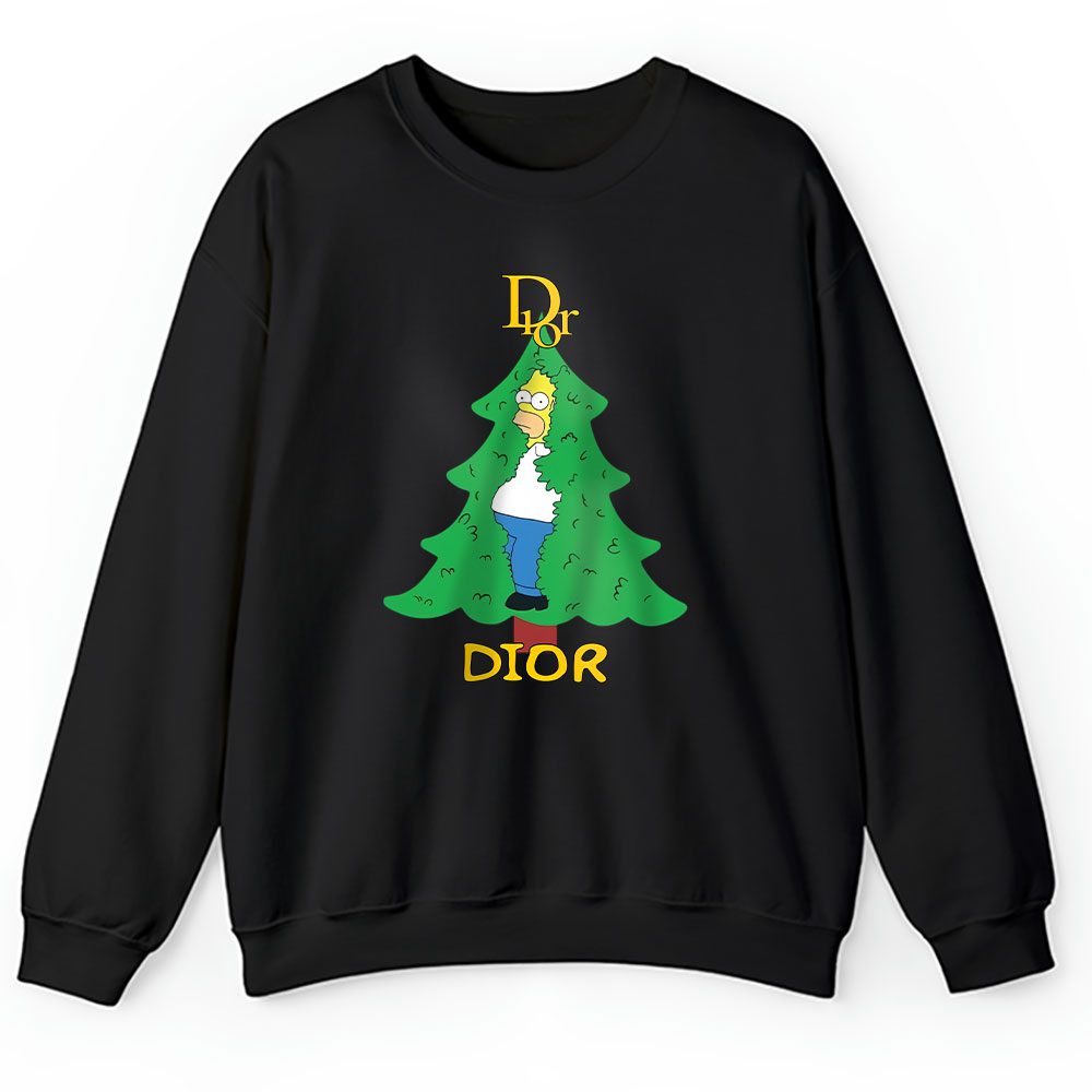 Homer Simpson Christmas Tree Dior Unisex Sweatshirt BTN23331