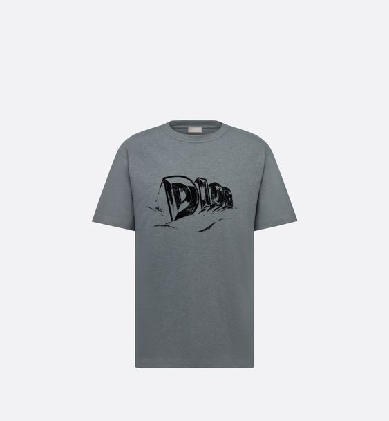 Dior Relaxed-Fit Tee Unisex T-Shirt Slub Cotton FTS032