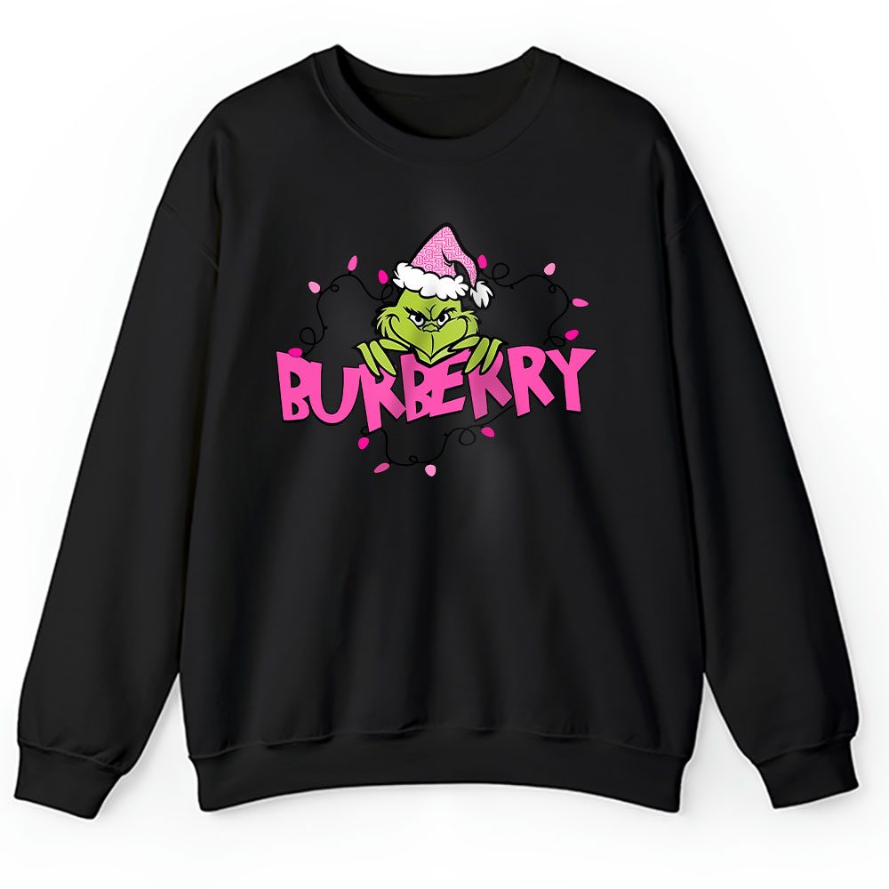 Merry Christmas Grinch Grinchmas Family Holiday Vacation Burberry Unisex Sweatshirt BTN19632