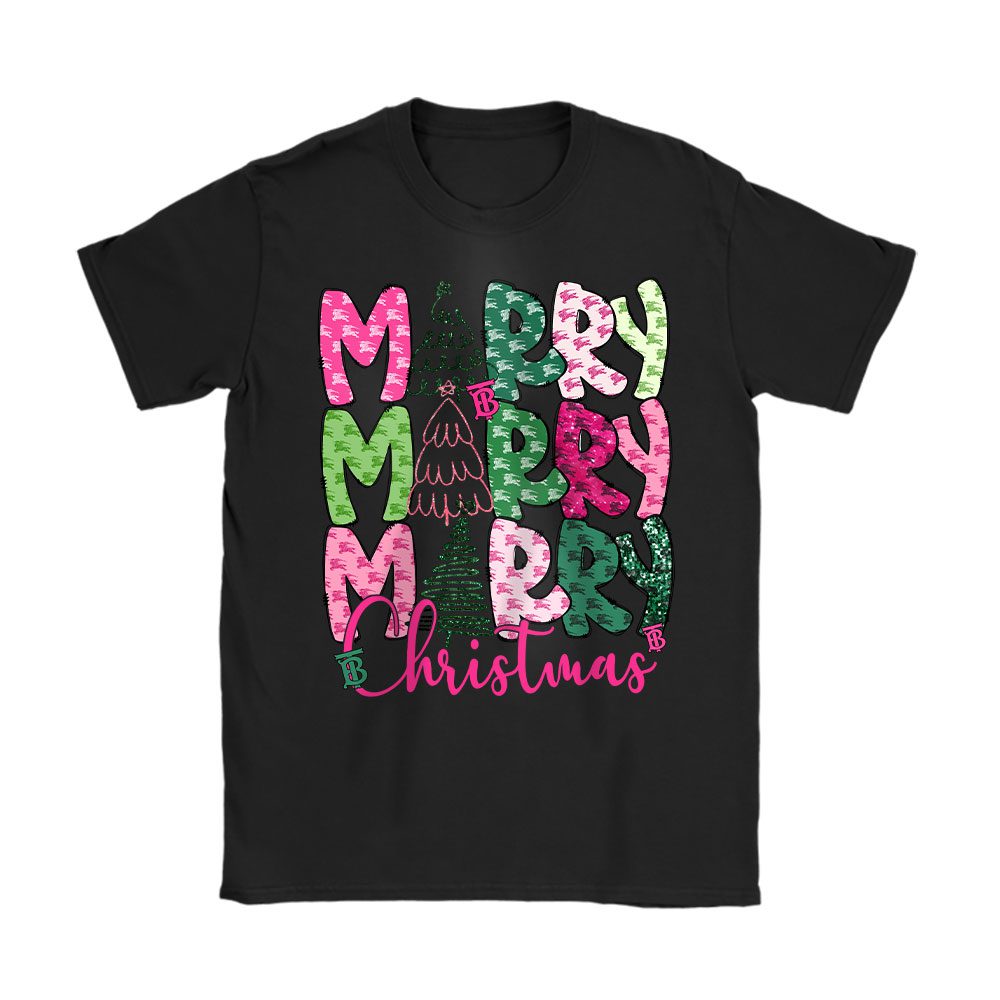 Christmas Coquette Bow Burberry Unisex T-Shirt Cotton Tee BN19570
