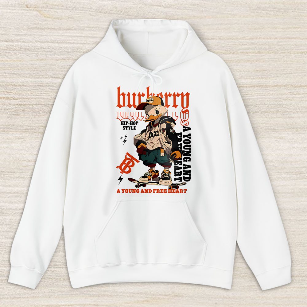 Donald Duck Free Heart Burberry Unisex Hoodie TAH16971