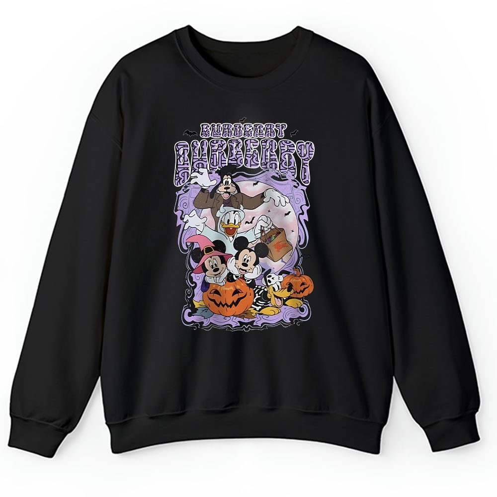 Tis The Season Retro Mickey Ghost Burberry Unisex Sweatshirt BTN17101