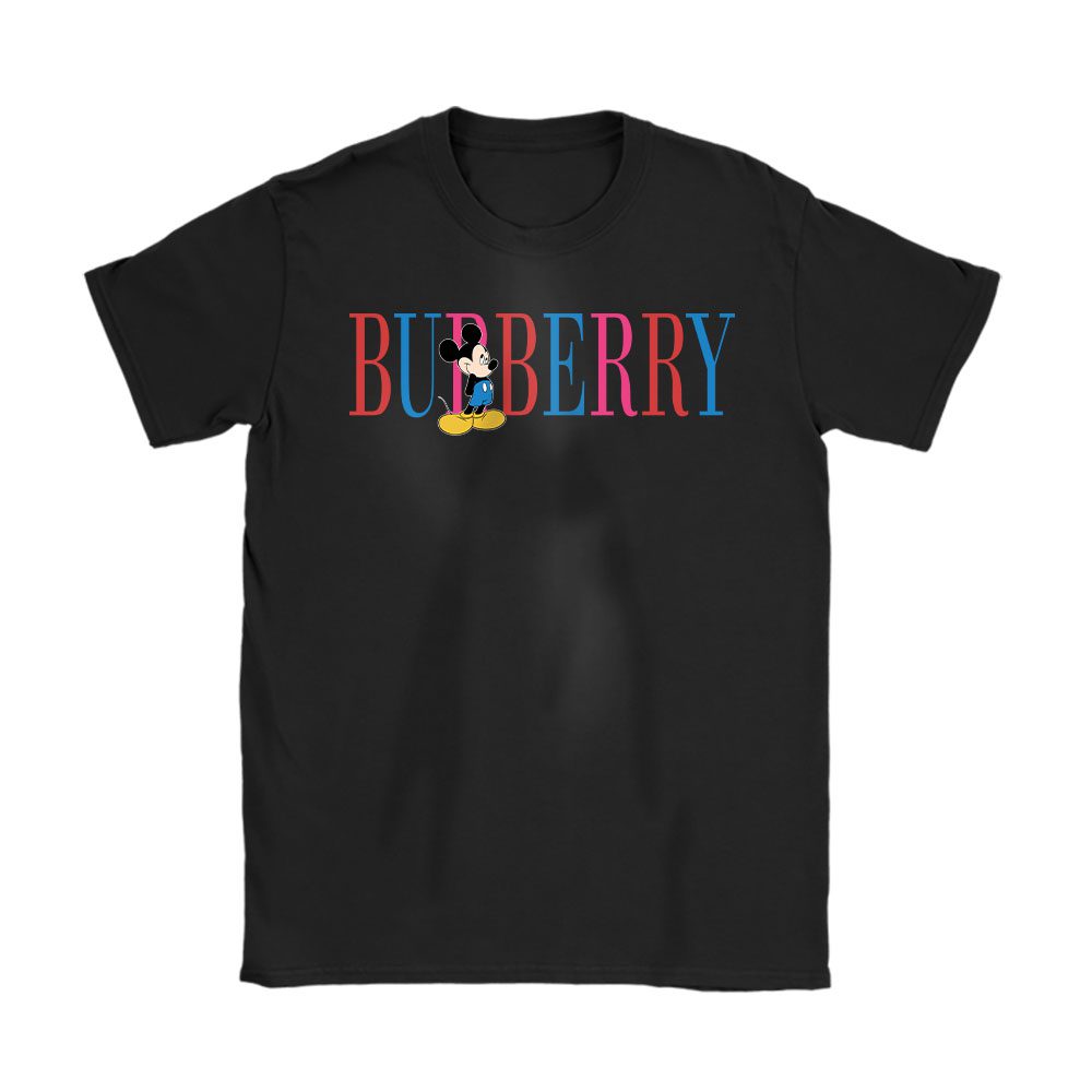 Mickey Mouse Burberry Unisex T-Shirt Cotton Tee BN17048
