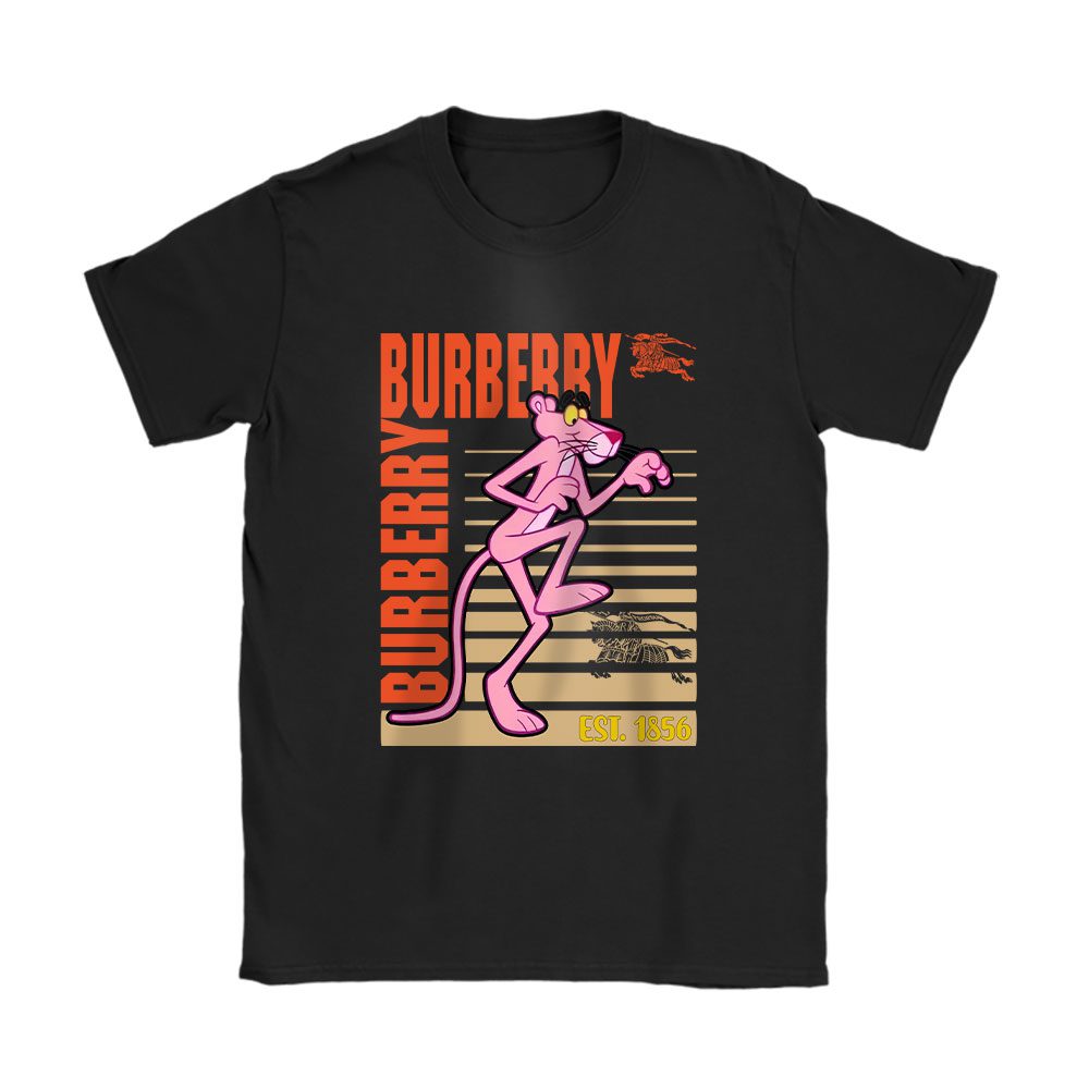Pink Panther Lined Portrait Burberry Unisex T-Shirt Cotton Tee BN15096