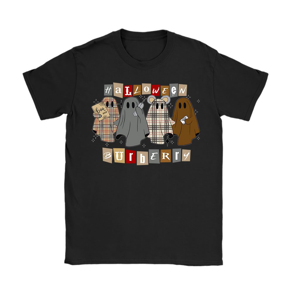 Spooky Ghost Burberry Unisex T-Shirt Cotton Tee BN14673