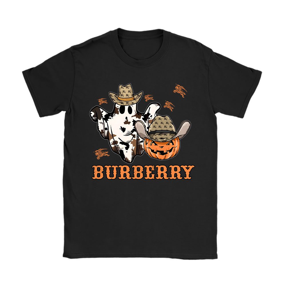 Spooky Ghost Burberry Unisex T-Shirt Cotton Tee BN14672