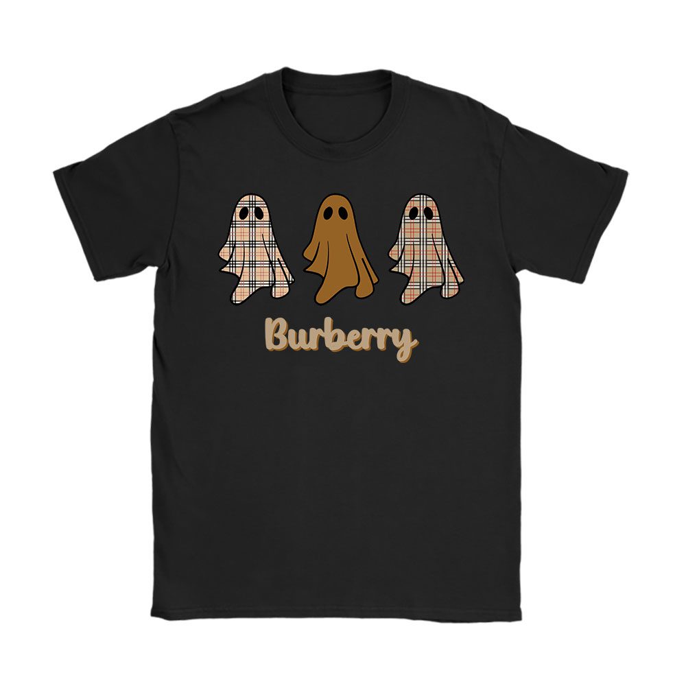 Cute Ghost Boujee Boojee Spooky Halloween Burberry Unisex T-Shirt Cotton Tee BN14650