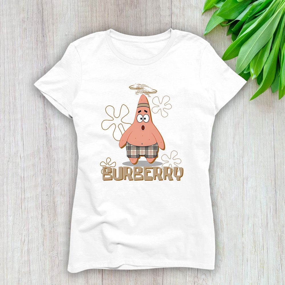 Patrick Star Burberry Lady T-Shirt Women BTN14624