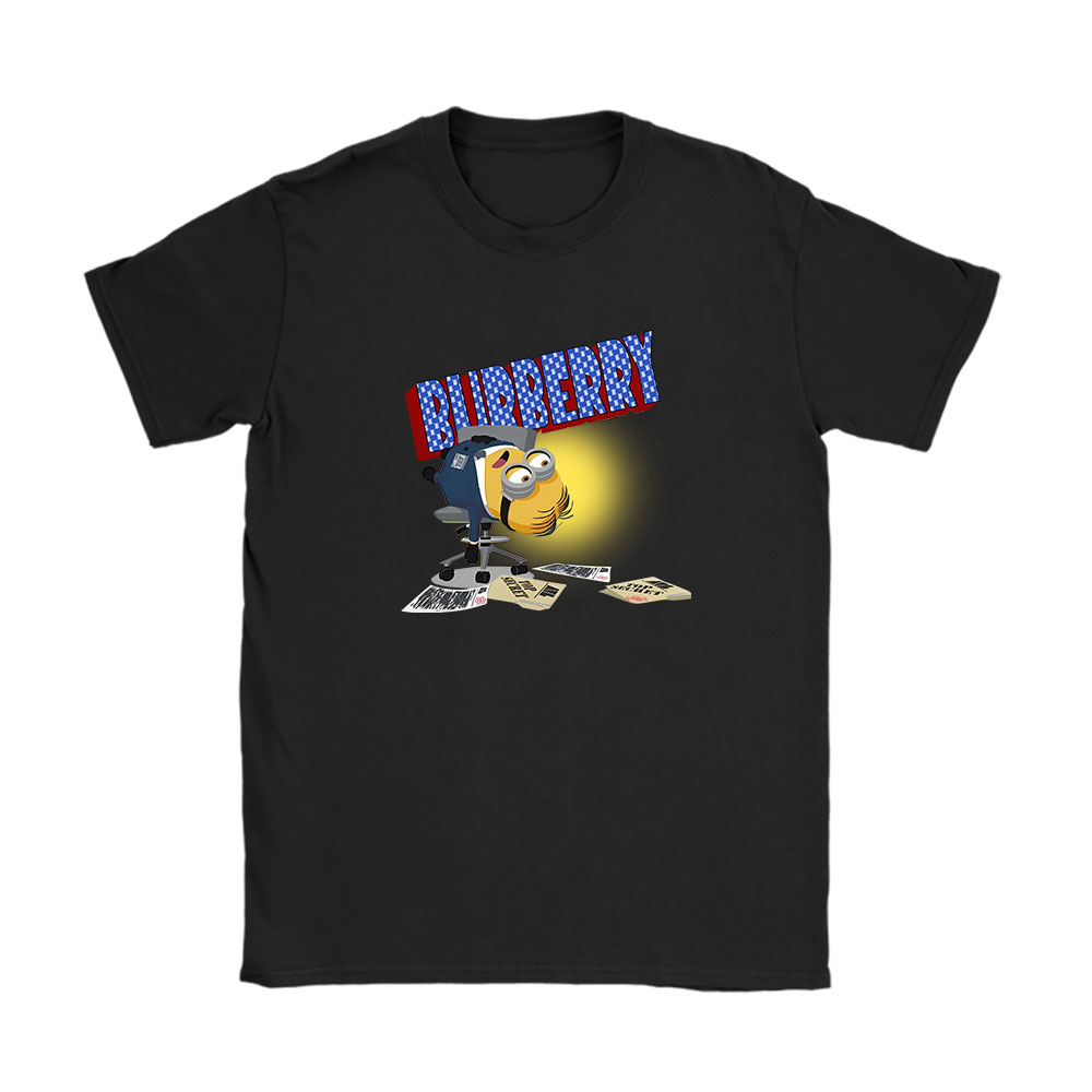 Minions Despicable Me Burberry Unisex T-Shirt Cotton Tee BN13331