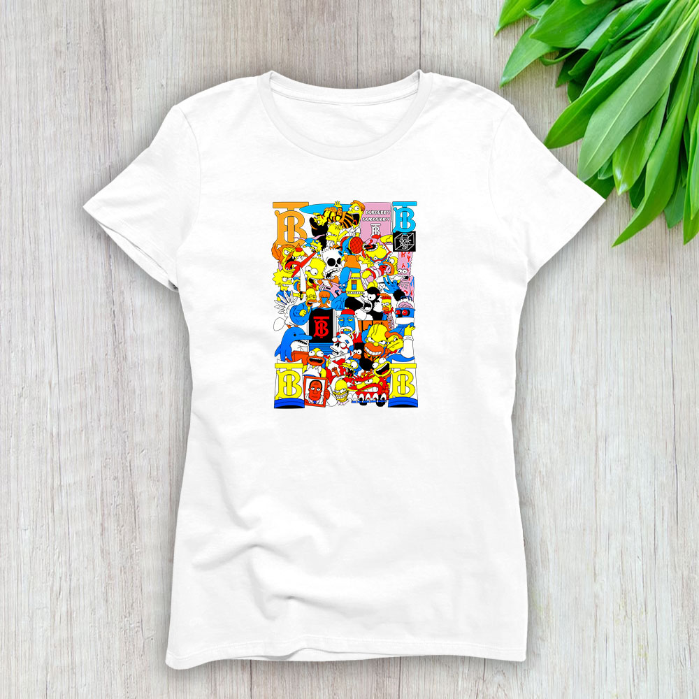 The Simpsons Treehouse Of Horror Burberry Lady T-Shirt Women BTN14086