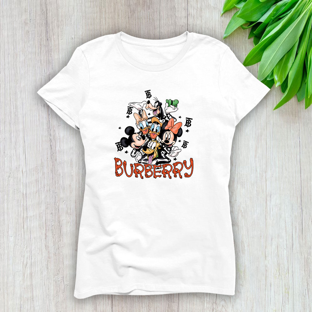 Mickey And Friends Skeleton Halloween Burberry Lady T-Shirt Women BTN10095