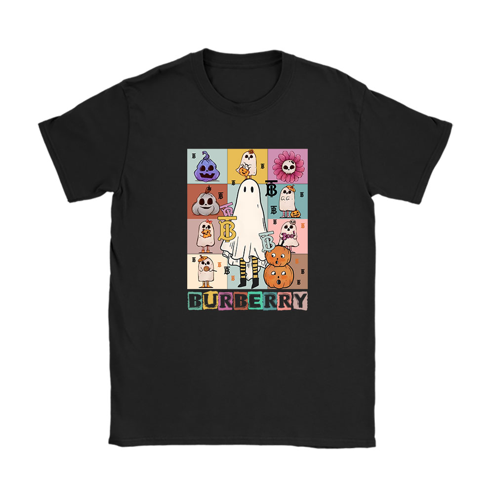 Retro Spooky Halloween Shirt Burberry Unisex T-Shirt Cotton Tee BN10131
