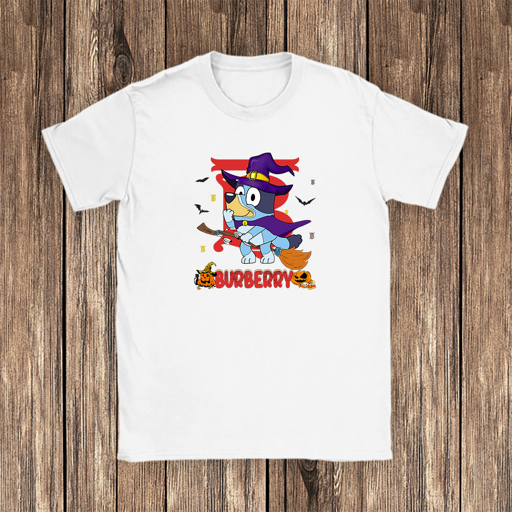 Bluey Happy Halloween Burberry Unisex T-Shirt Cotton Tee BN9243