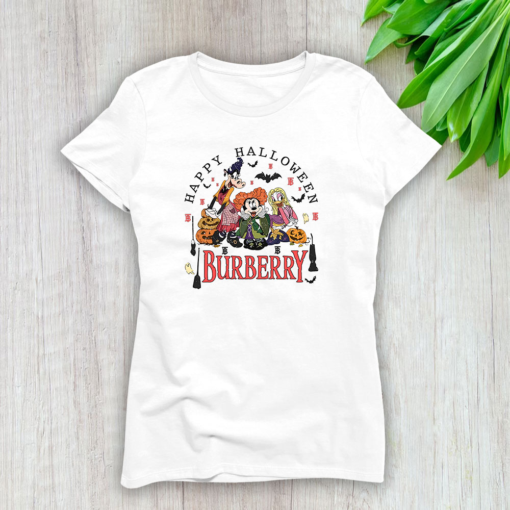 Mickey Happy Halloween Burberry Lady T-Shirt Women BTN9284