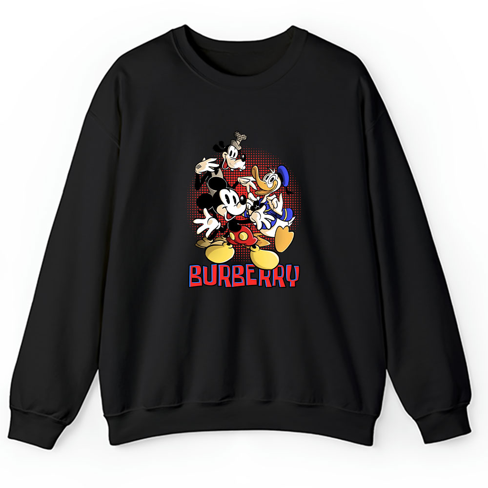 Mickey Mouse Donald Duck Goofy Burberry Unisex Sweatshirt BTN8257