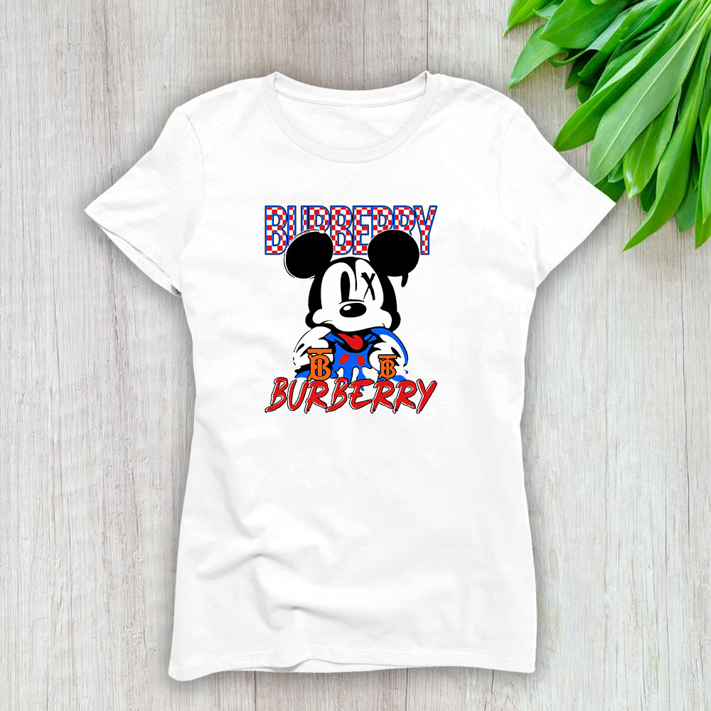 Mickey Mouse Burberry Lady T-Shirt Women BTN8228