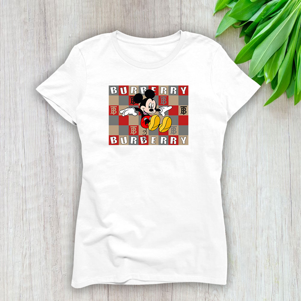 Mickey Mouse Burberry Lady T-Shirt Women BTN8226