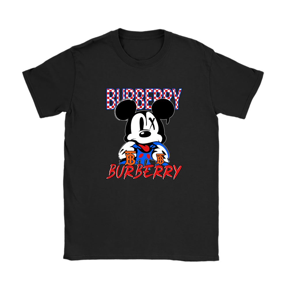 Mickey Mouse Burberry Unisex T-Shirt Cotton Tee BN8228