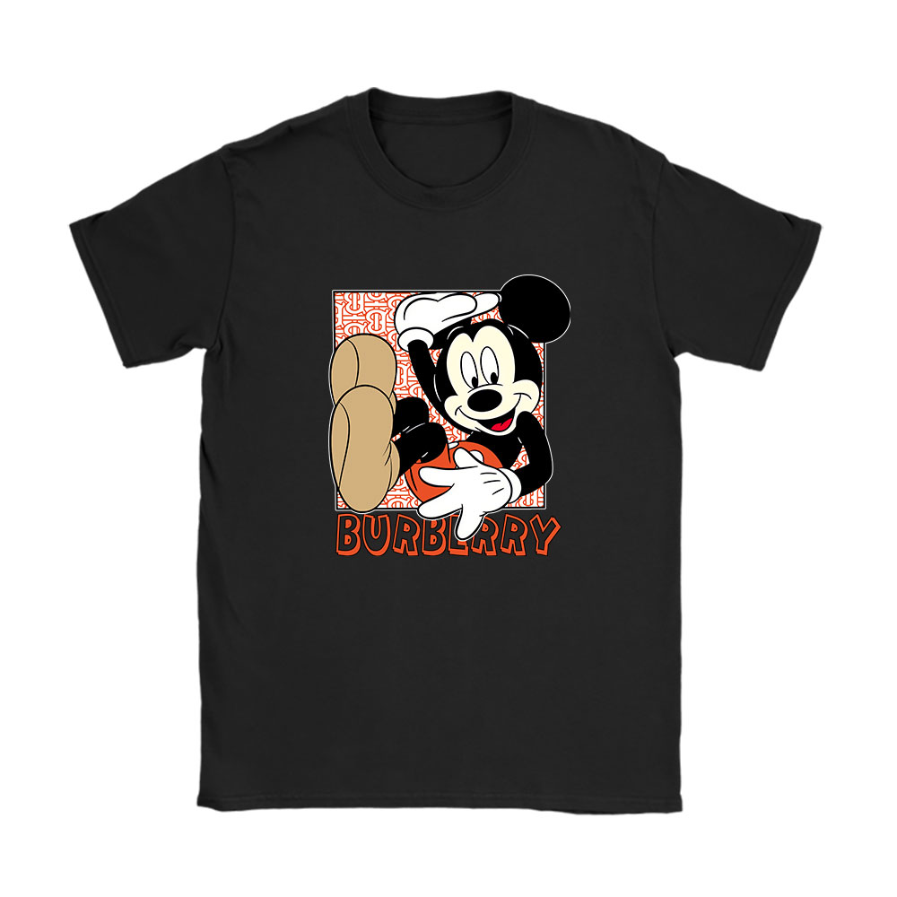 Mickey Mouse Burberry Unisex T-Shirt Cotton Tee BN8236