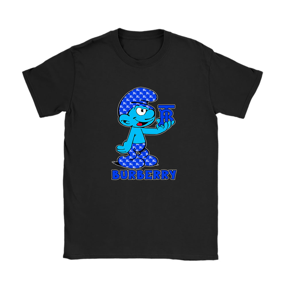 The Smurfs Burberry Unisex T-Shirt Cotton Tee BN7452