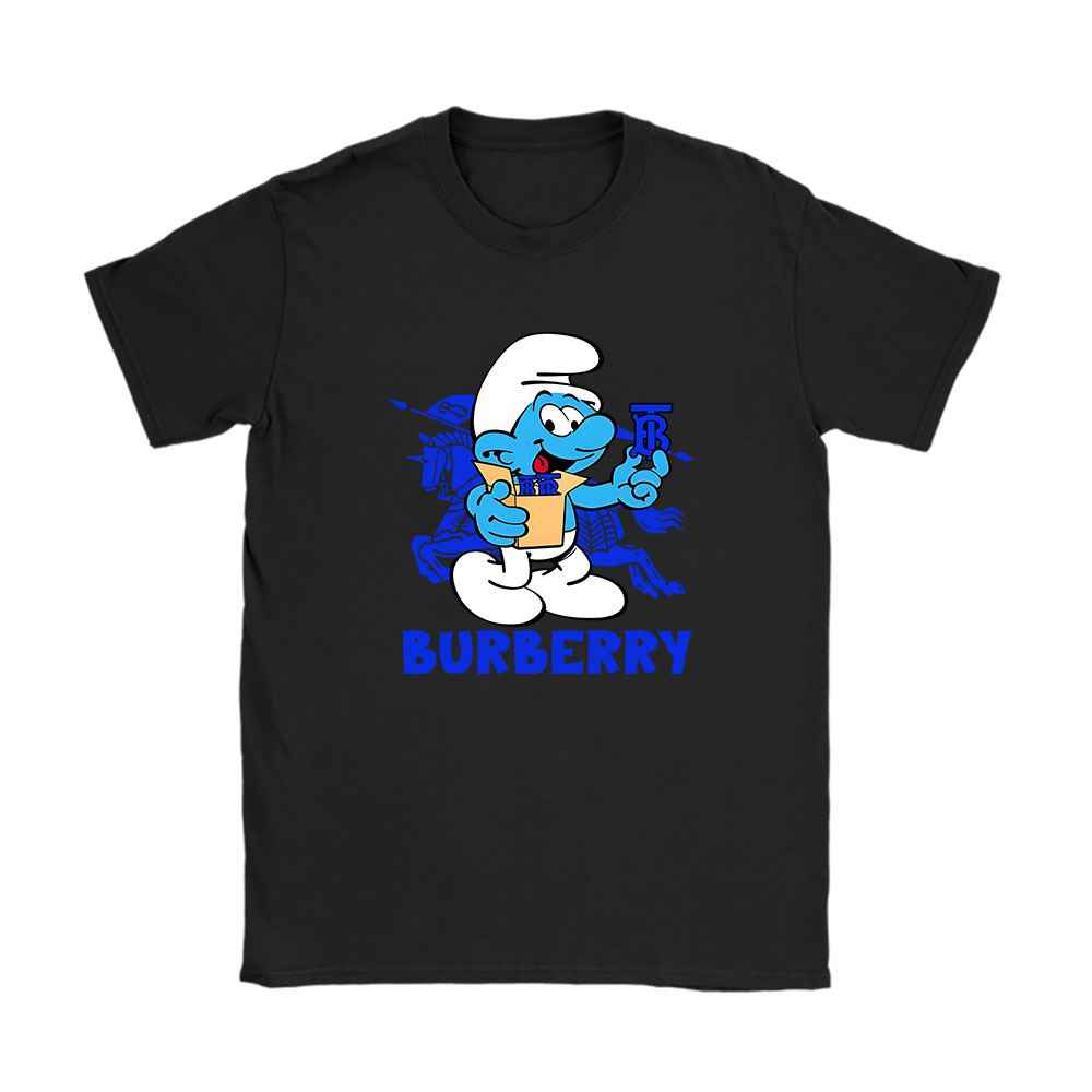 The Smurfs Burberry Unisex T-Shirt Cotton Tee BN7445