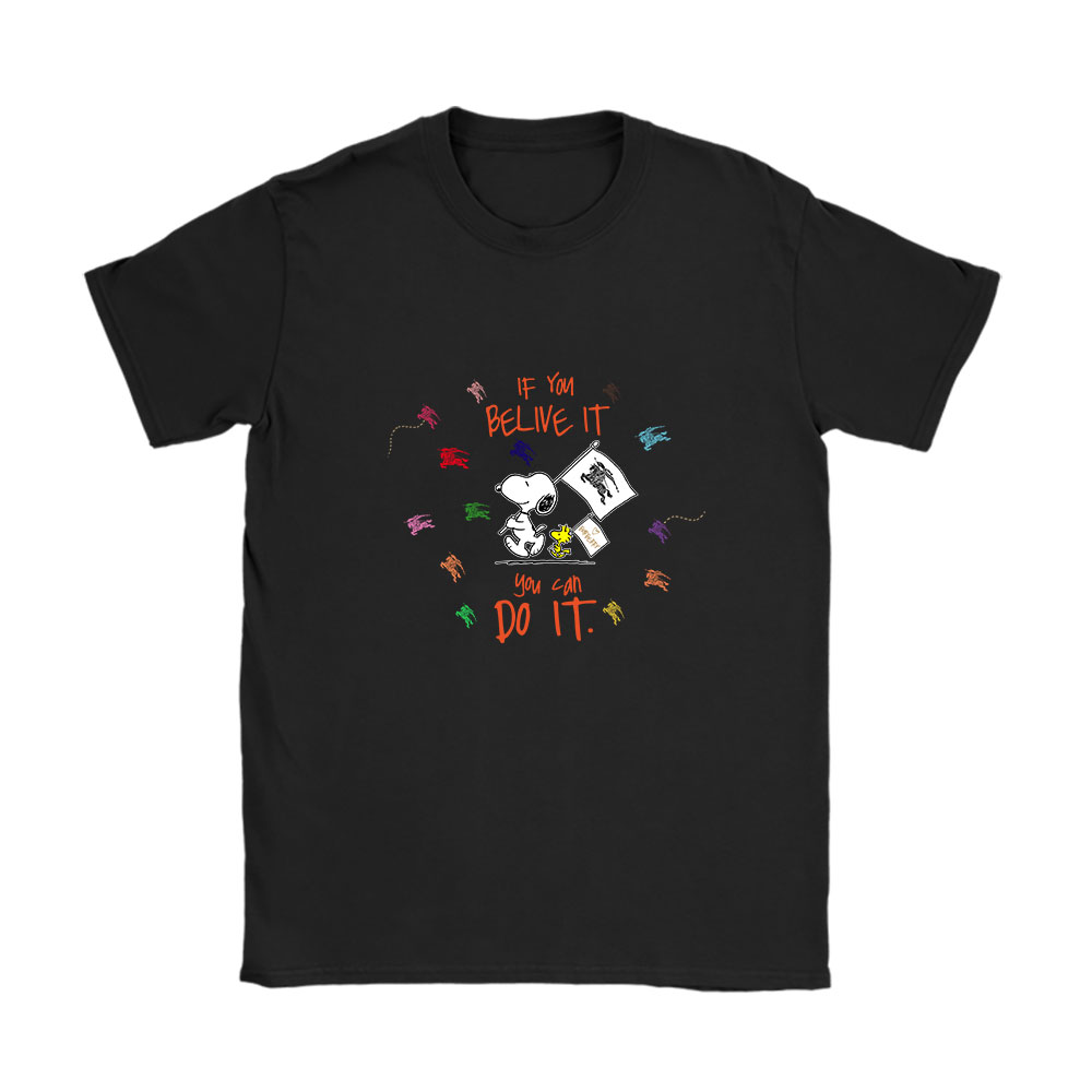 Snoopy Burberry Unisex T-Shirt Cotton Tee BN7109