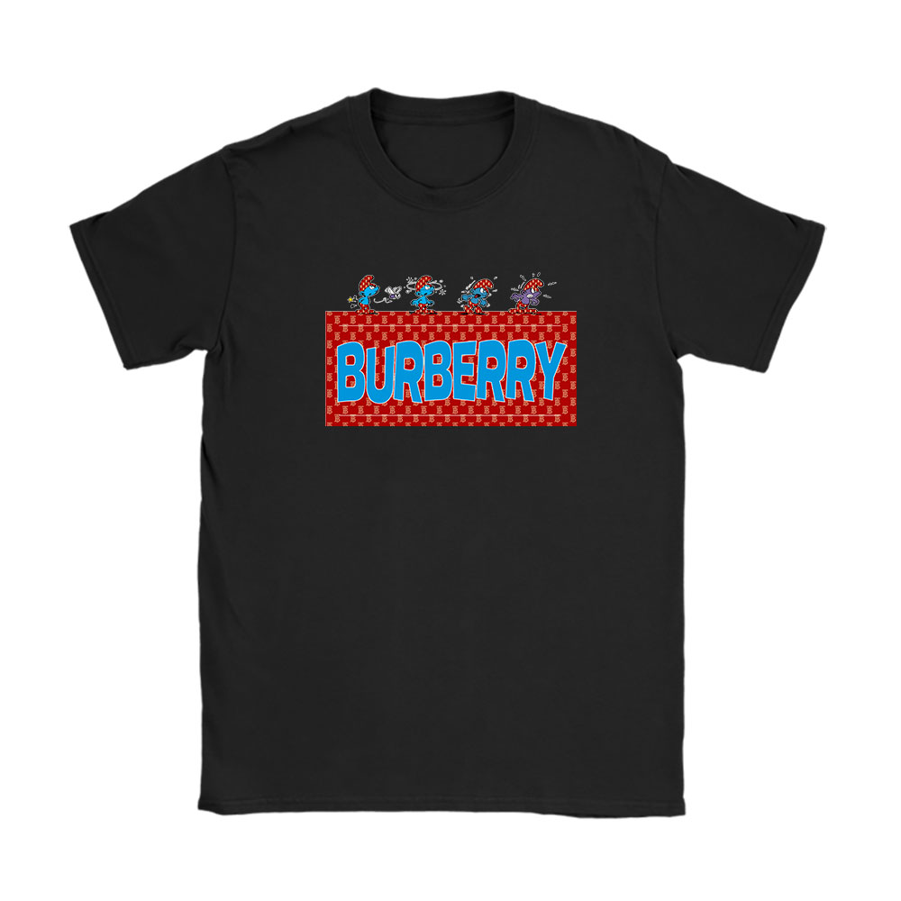 The Smurfs Burberry Unisex T-Shirt Cotton Tee BN7448
