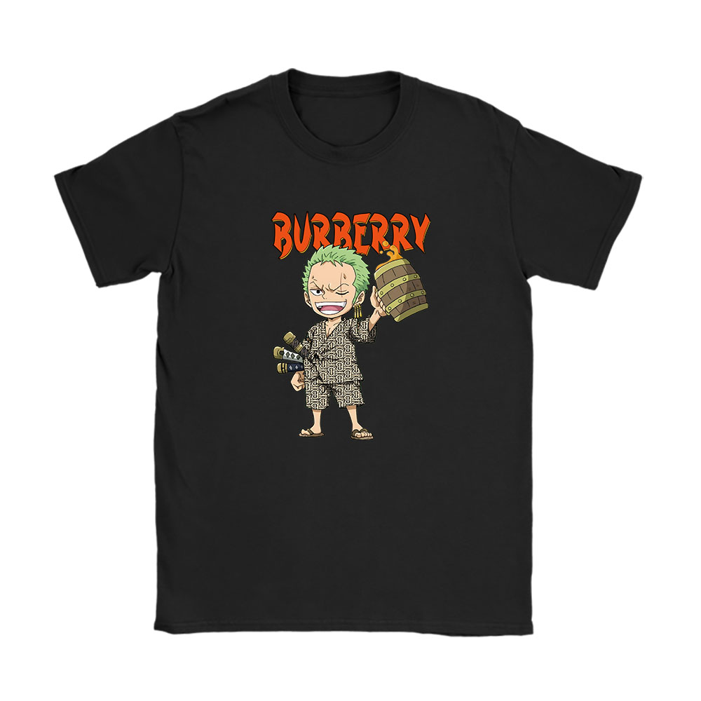 Monkey D Luffy One Piece Burberry Unisex T-Shirt Cotton Tee BN7045