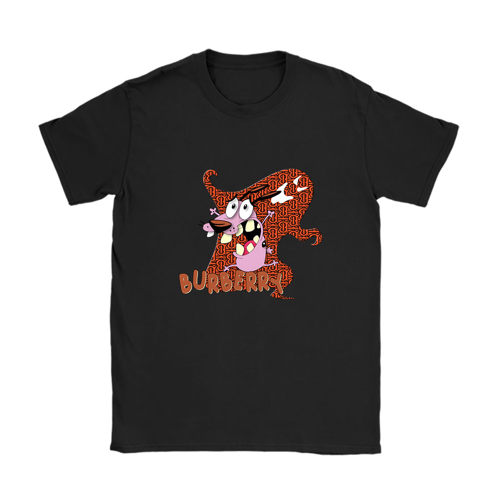 Courage The Cowardly Dog Burberry Unisex T-Shirt Cotton Tee BN7003