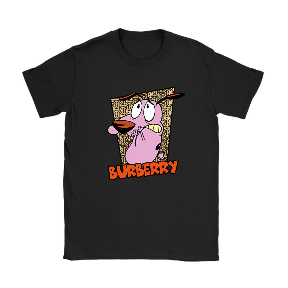 Courage The Cowardly Dog Burberry Unisex T-Shirt Cotton Tee BN7005