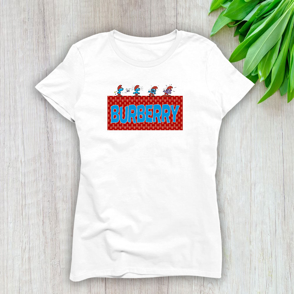 The Smurfs Burberry Lady T-Shirt Women BTN7448