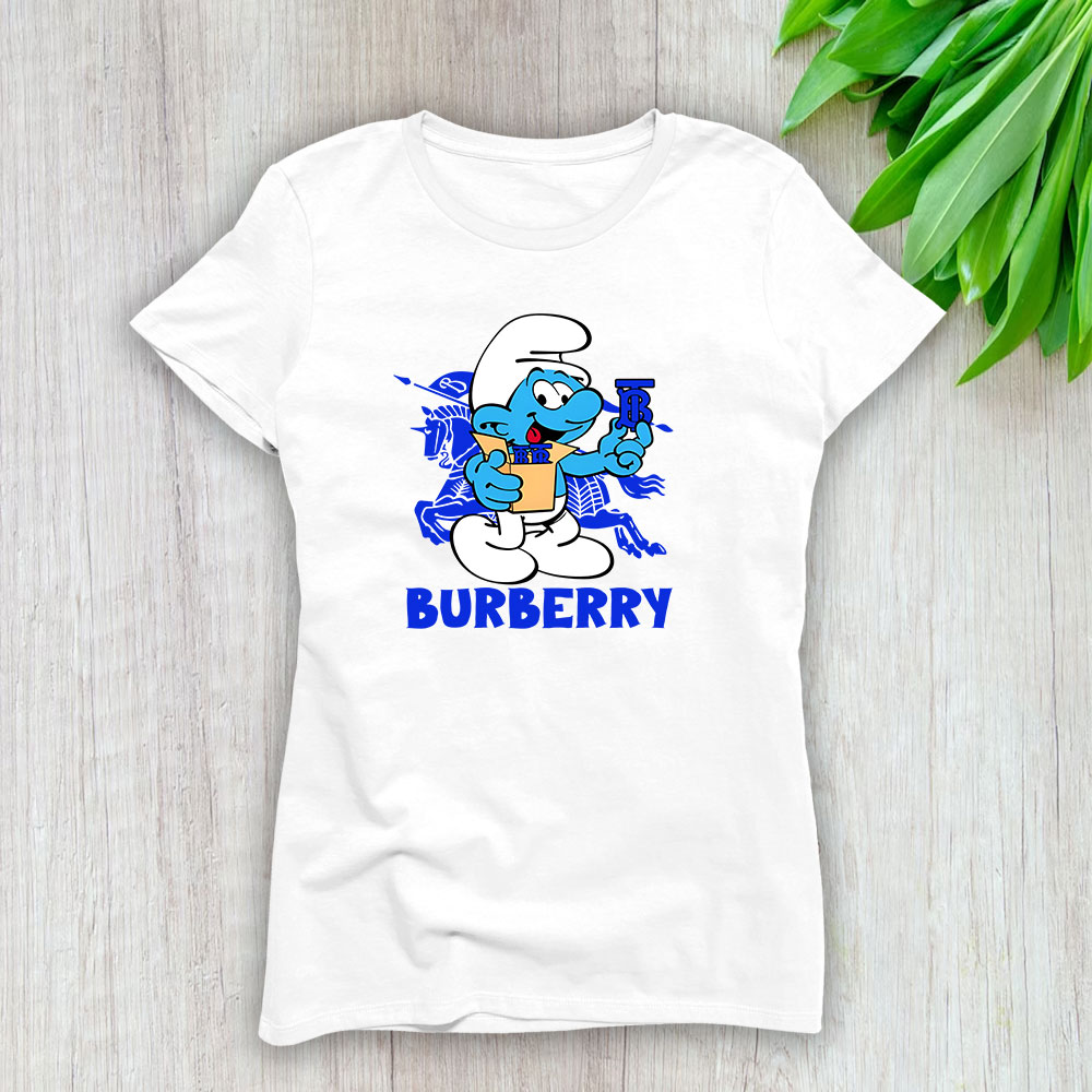 The Smurfs Burberry Lady T-Shirt Women BTN7445